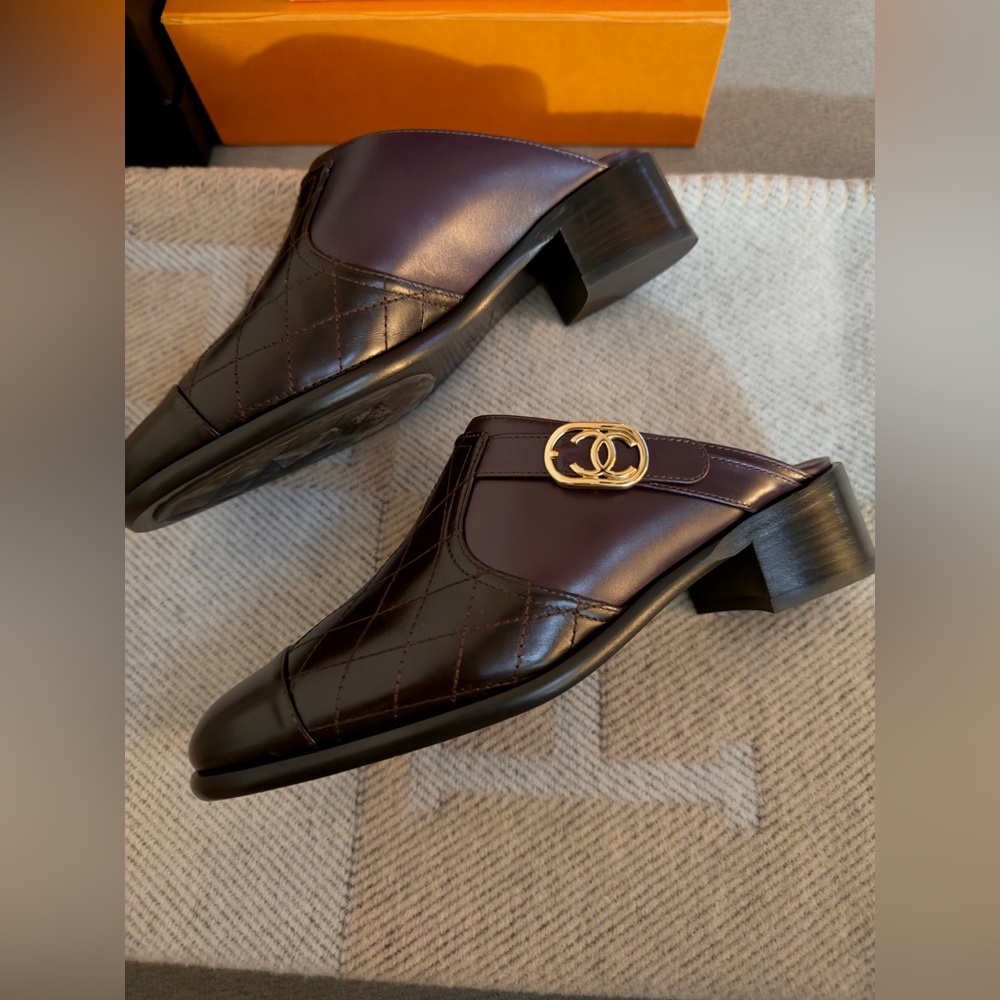 Chanel CC Quilted Mule Shoes - Picture 3 of 5